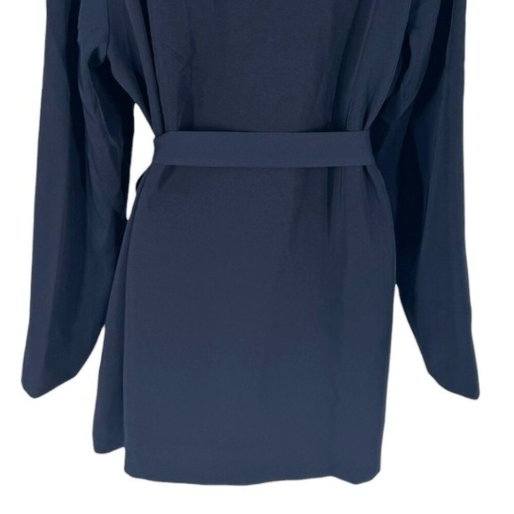 Tuckernuck Navy Octavia Wrap Blazer Belted Tailored Jacket Size L NWT Workwear - Picture 10 of 12